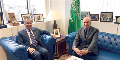 السفير الأحمد يستقبل رئيس الغرفة العربية البلجيكية 