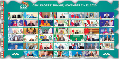 قادة G20 يؤكدون على المصير المشترك في مواجهة «كورونا» 