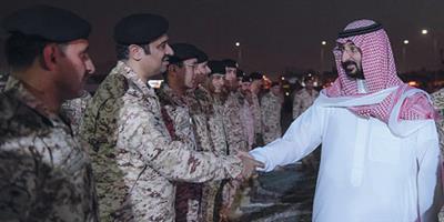 الأمير عبدالله بن بندر يلتقي قادة قوات الحرس الوطني المشاركة في أمن الحج 
