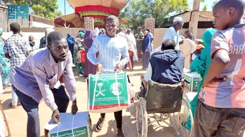 المملكة توزع 1500 سلة غذائية بولاية شمال كردفان في السودان 