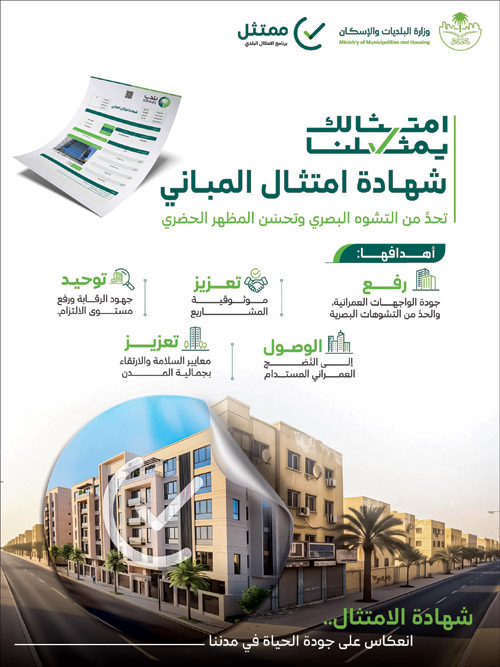 إطلاق المرحلة الثانية من مبادرة «شهادة امتثال المباني» 