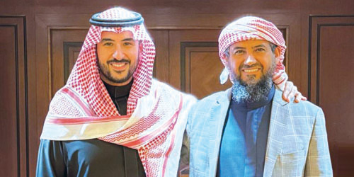 الشيخ أبوزرعة مع سمو الأمير خالد بن سلمان