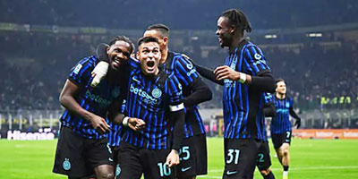 إنتر ميلان يستعيد صدارة الدوري الإيطالي 