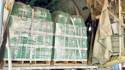 وصول الطائرة الإغاثية السعودية الـ«78» لإغاثة الشعب الفلسطيني في غزة 