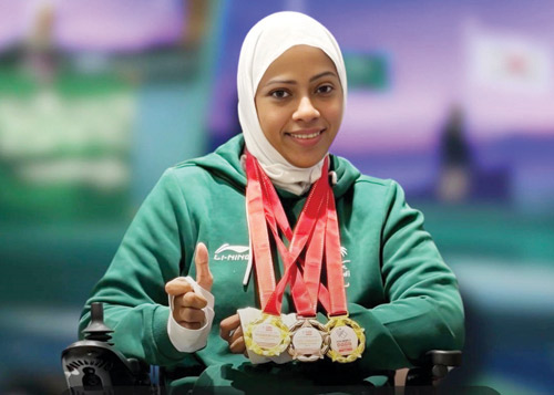 مريم المريسل تحقق التصنيف الثاني عالميًا في البارالمبية 