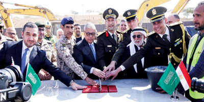 وضع حجر الأساس لمشروع مجمع الدفاع المصري الجديد بحي السفارات 