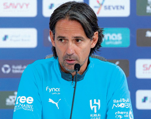  إنزاغي جدد مطالباته بتدعيم الفريق بظهير أيمن