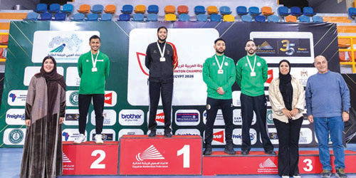 أخضر الريشة يحقق الذهبية العربية 