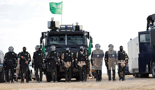 القوة السعودية تنفذ تطبيقات ميدانية في تمرين «أمن الخليج العربي 4» 