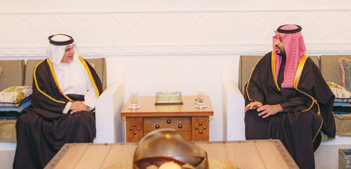 خلال استقبال في الدرعية تناول العلاقات التاريخية بين البلدين 