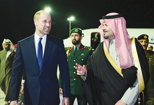 ولي عهد بريطانيا يصل إلى محافظة العلا 