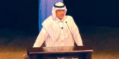 أمير الطاقة وحديث ملهم في جامعة المؤسس 