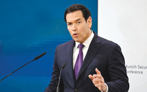 خلال مؤتمر ميونيخ الأمني.. روبيو يؤكد أهمية اتحاد أمريكا وأوروبا 