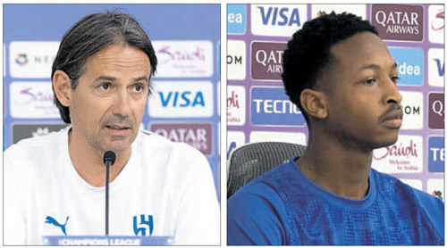  إنزاغي وهوساوي في المؤتمر الصحفي