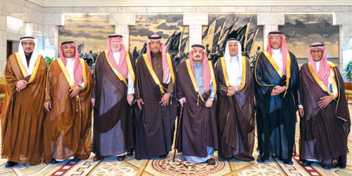 سموه خلال الاستقبال