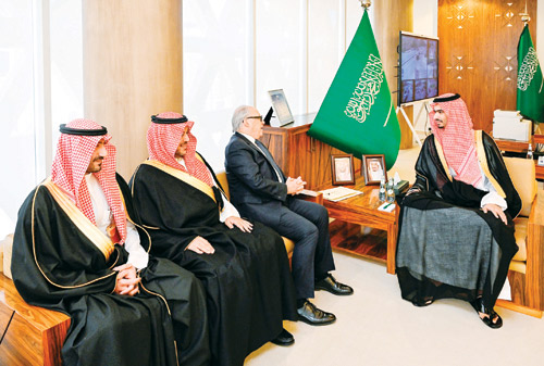  سموه خلال الاستقبال