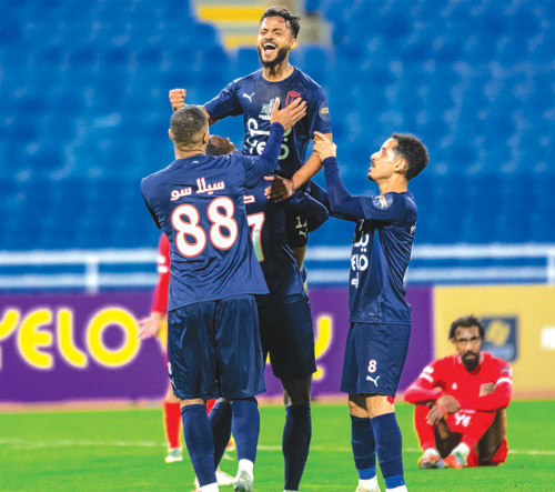 أبها انتصر على العربي ووصل إلى النقطة 60