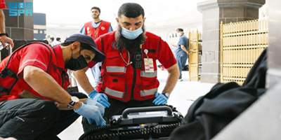 الهلال الأحمر يباشر أكثر من 15 ألف بلاغ إسعافي 