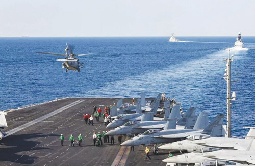 شمال الأطلسي يدمر صاروخا أطلق من إيران فوق شرق البحر المتوسط 