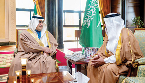 سموه خلال الاستقبال