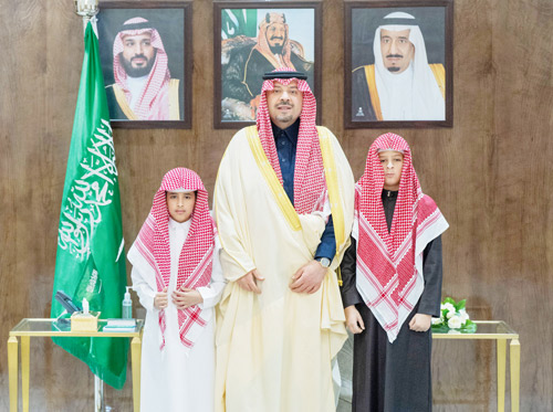 سموه خلال الاستقبال