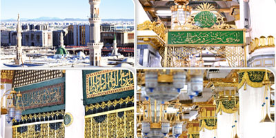 معالم تاريخية في المسجد النبوي تجسّد جمال العمارة الإسلامية 