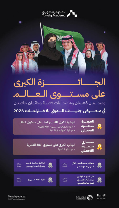 «الجوهرة وساري» يحصدان جوائز كبرى عالمية في معرض جنيف الدولي للاختراعات بسويسرا 