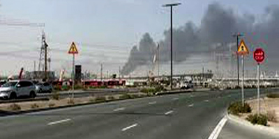 اندلاع حريق ثالث في محيط مناطق «كيزاد» بأبوظبي 