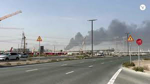 إثر سقوط شظايا بعد اعتراض صاروخ باليستي 