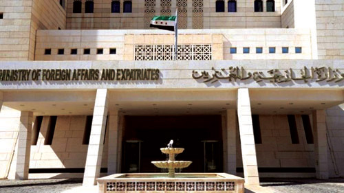 الخارجية السورية تؤكد رفضها أي اعتداء على البعثات الدبلوماسية 