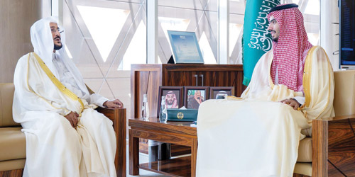 محافظ الدرعية يستقبل وزير الشؤون الإسلامية 