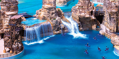 أكواريبيا القدية: 22 لعبة مائية في تضاريس جبال طويق 