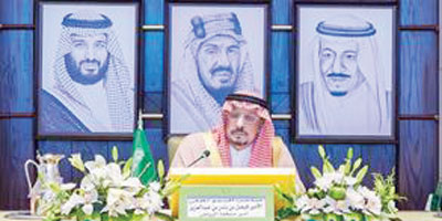 أمير الرياض يؤكد حرص القيادة على ضمان مسيرة التنمية الشاملة 